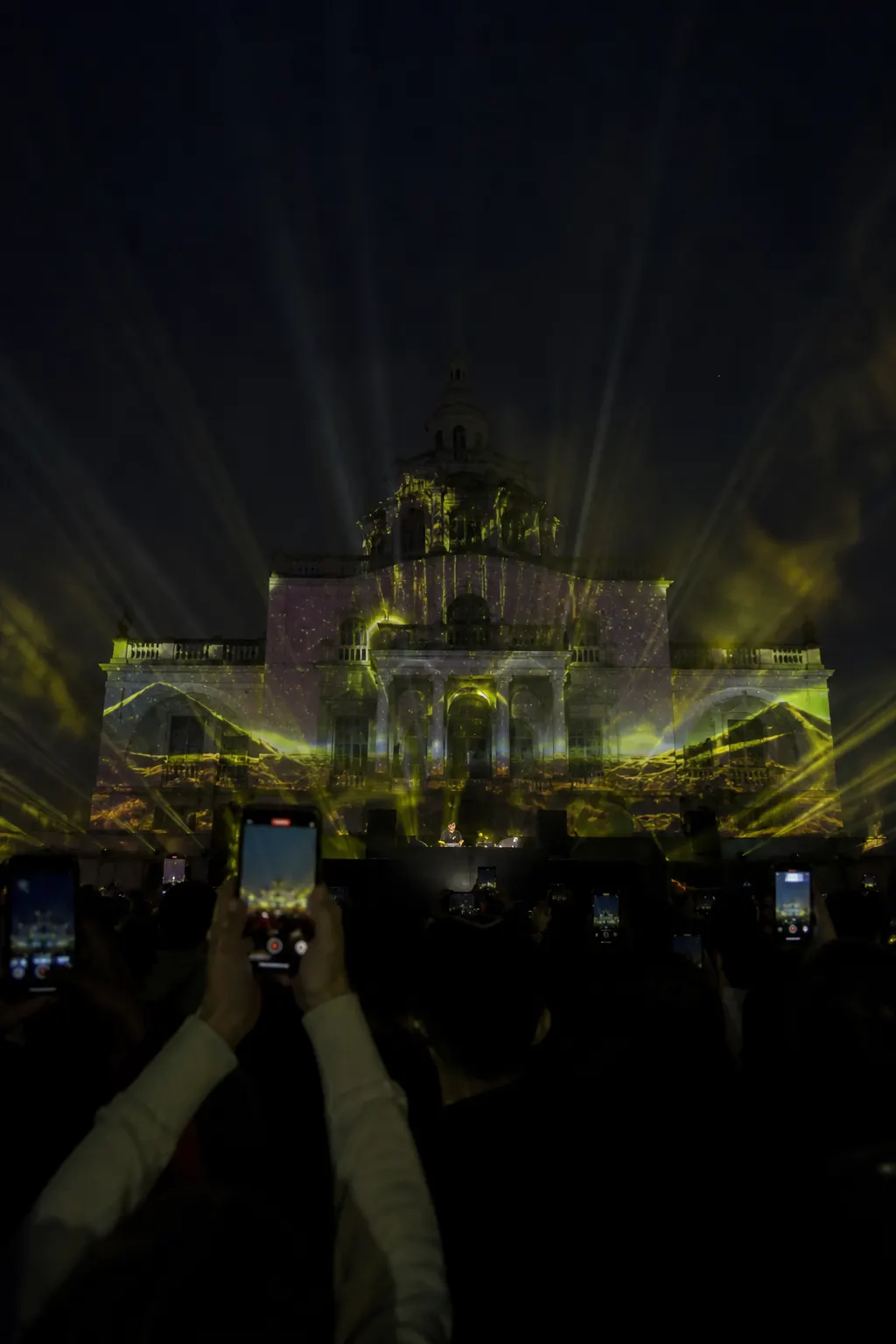 Audience POV at a live visual show